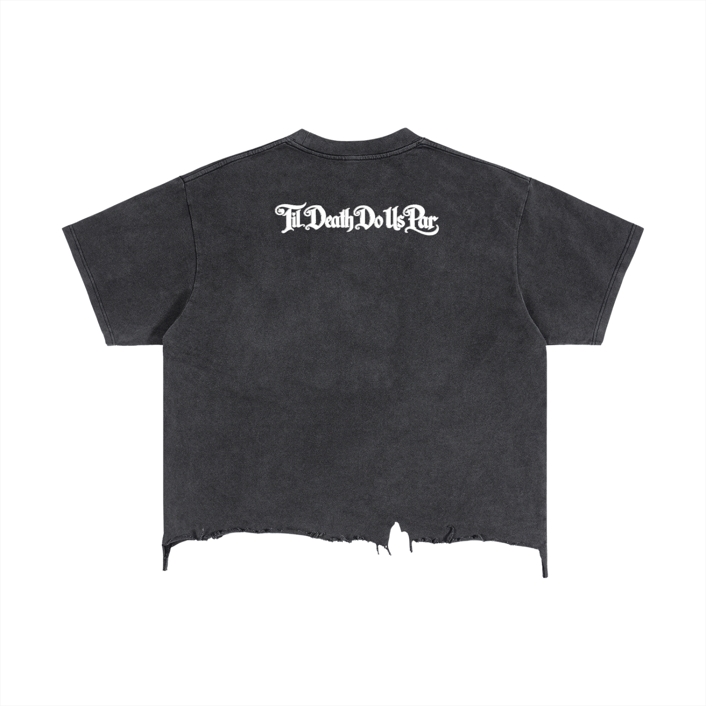 TIL DEATH DO US PAR VINTAGE WASH YINZ GOLF KYM UNISEX BOXY DISTRESSED HEM T SHIRT