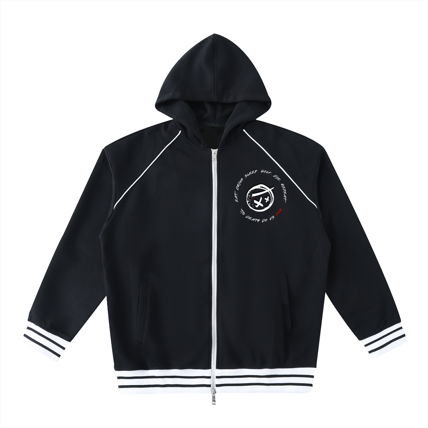TIL DEATH DO US PAR SZN 1 EAT SLEEP DIE REPEAT UNISEX HOODIE