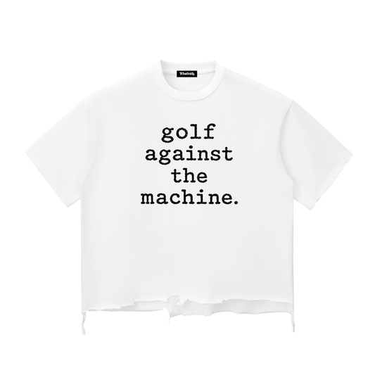 GATM SNOW WASH RAW-HEM CROP T SHIRT