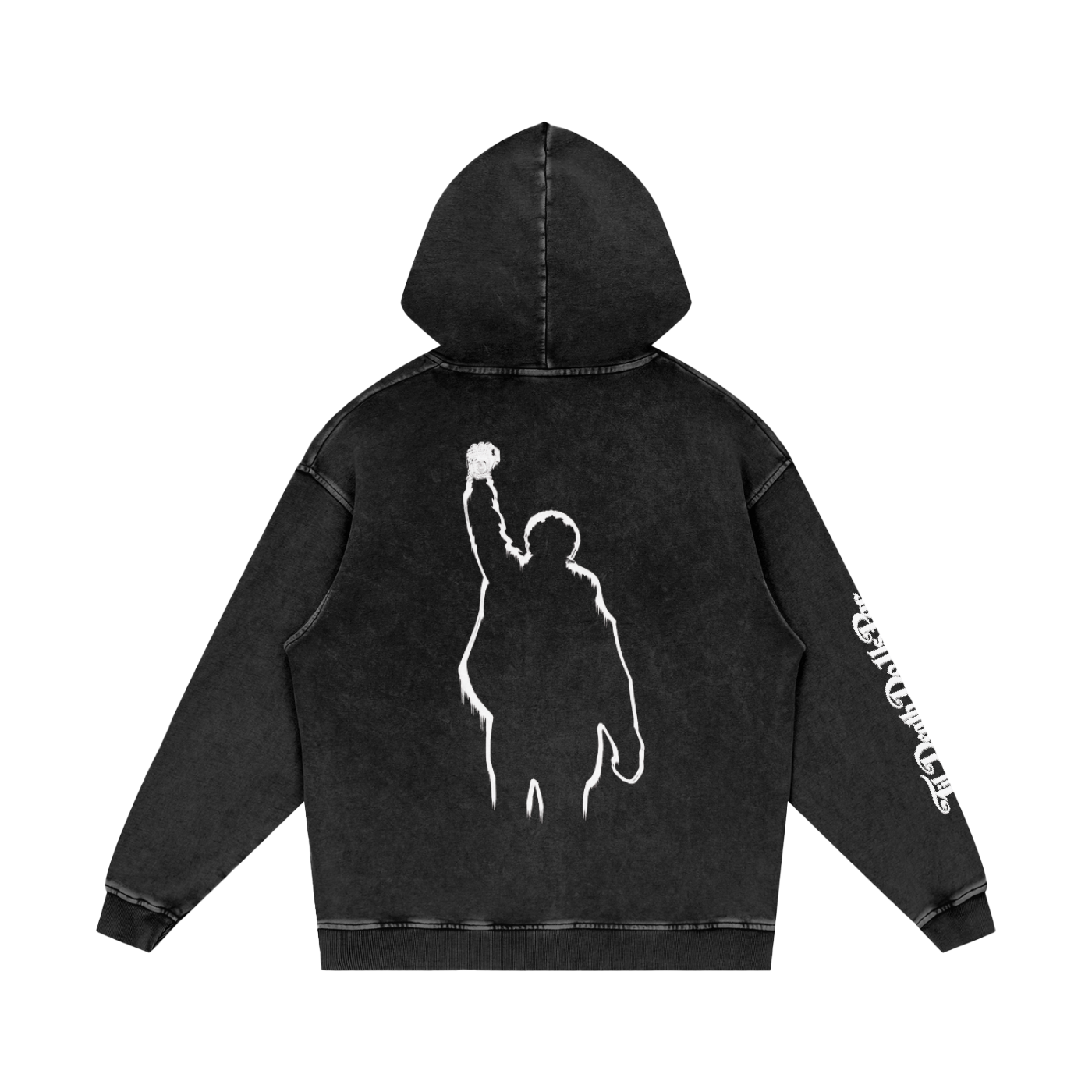 GATM SNOW WASHED UNISEX LOOSE COTTON HOODIE