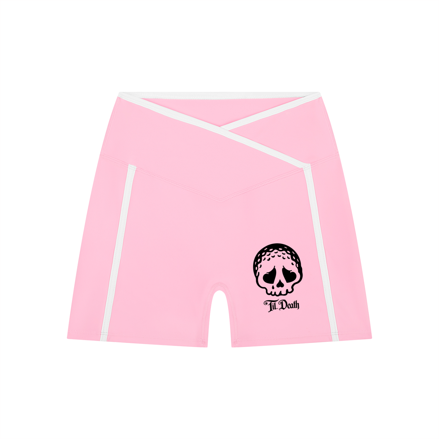 BEST THERE IS WOMEN'S HIGH RISE COLOR BLOCK YOGA SHORTS
