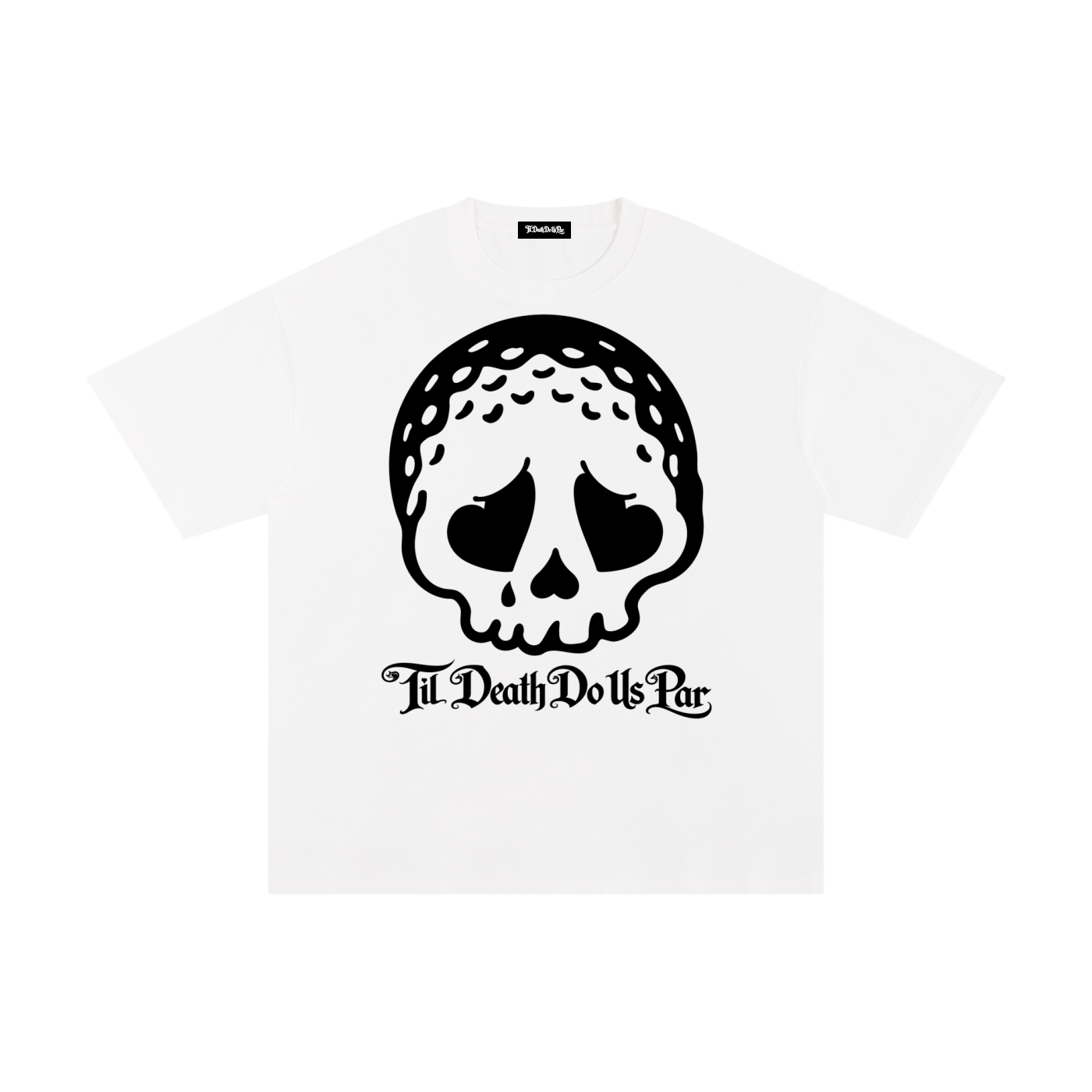 SKULLBALL TDDUP PLAIN WHITE T