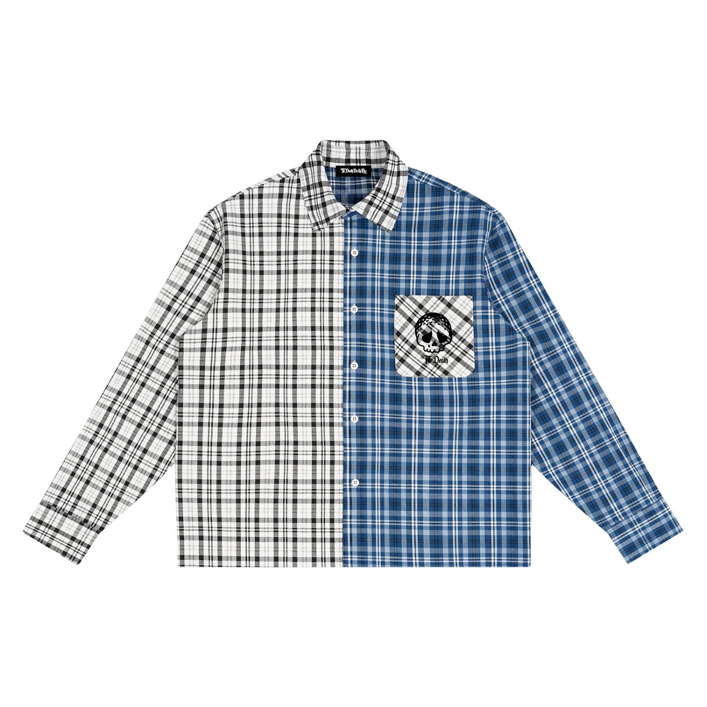 SKULLBALL PLAID DAD SHIRT